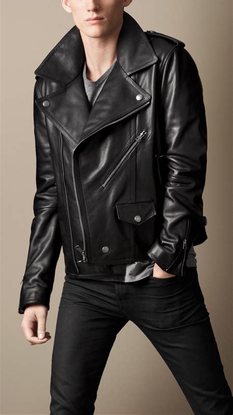 burberry brit leather jacket|Burberry Brit jacket men's.